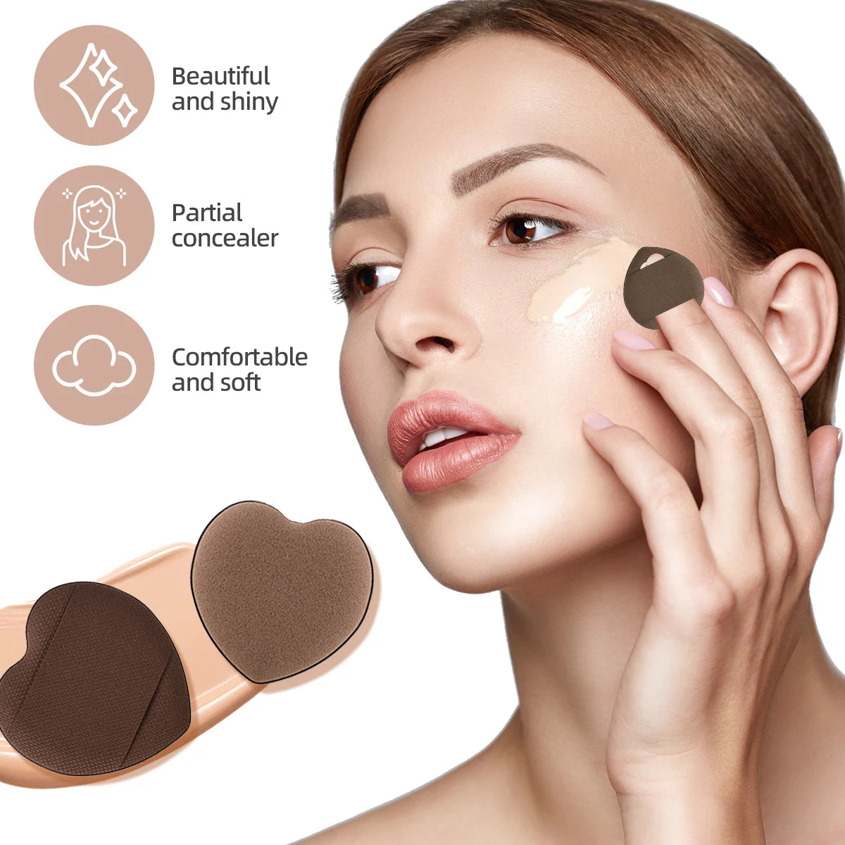 13-40pcs Makeup Brushes Set Eye Shadow Foundation Blush Concealer Brush Beauty Tool Beauty Sponges Thumb Puffs Beauty Tool