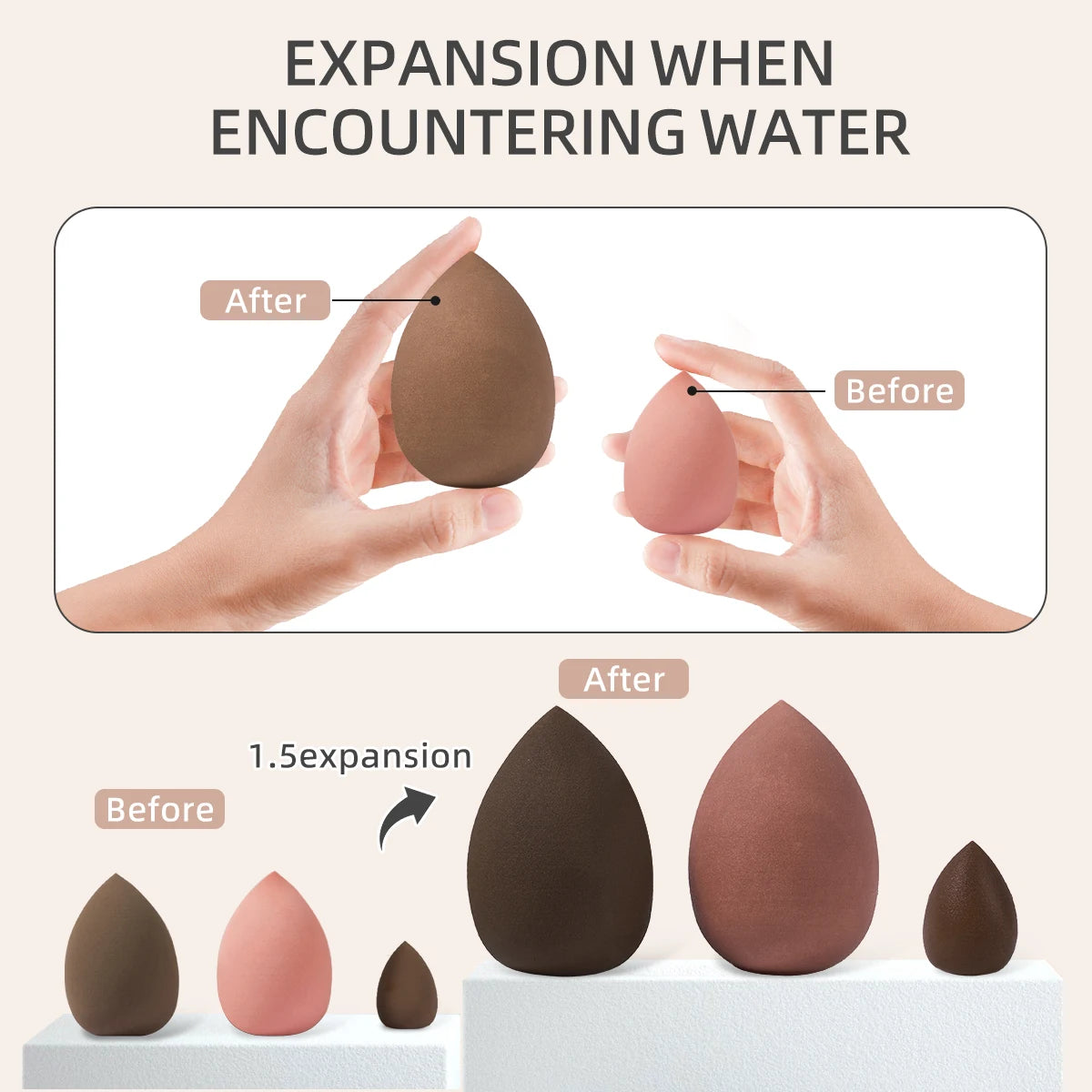 13-40pcs Makeup Brushes Set Eye Shadow Foundation Blush Concealer Brush Beauty Tool Beauty Sponges Thumb Puffs Beauty Tool